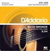 D'Addario D'Addario 80/20 Bronze Bluegrass Acoustic Light Top/Med. Bottom