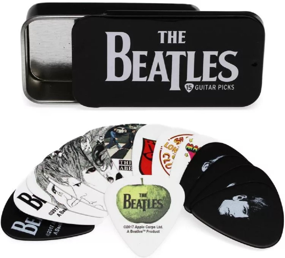 D'Addario D'Addario Beatles Signature Guitar Pick Tins Logo 15 picks