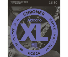 D'Addario D'Addario ECG24 Chromes Flat Wound Jazz Light 11-50