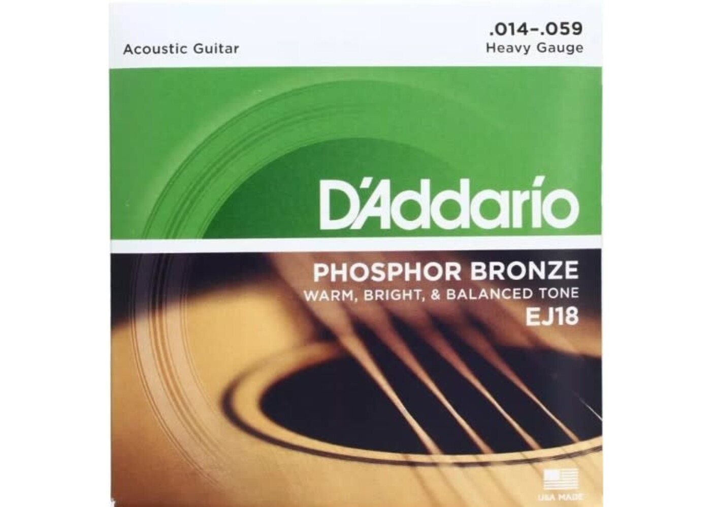 D'Addario D'Addario EJ18 Phosphor Bronze Wound Acoustic Guitar Strings