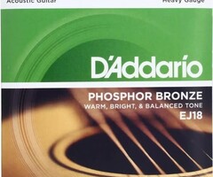 D'Addario D'Addario EJ18 Phosphor Bronze Wound Acoustic Guitar Strings
