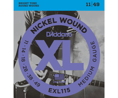 D'Addario D'Addario EXL115 Medium Blues/Jazz Rock Guitar Strings - 11-49