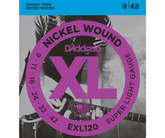 D'Addario D'Addario EXL120 Super Light Strings - 09-42