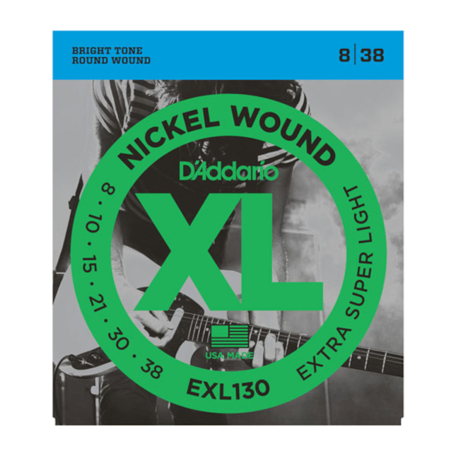 D'Addario D'Addario EXL130 Nickel Wound Extra-Super Light 8-38