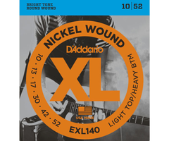 D'Addario D'addario EXL140 Nickel Wound Light Top/Heavy Bottom 10-52