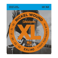 D'Addario D'addario EXL140 Nickel Wound Light Top/Heavy Bottom 10-52