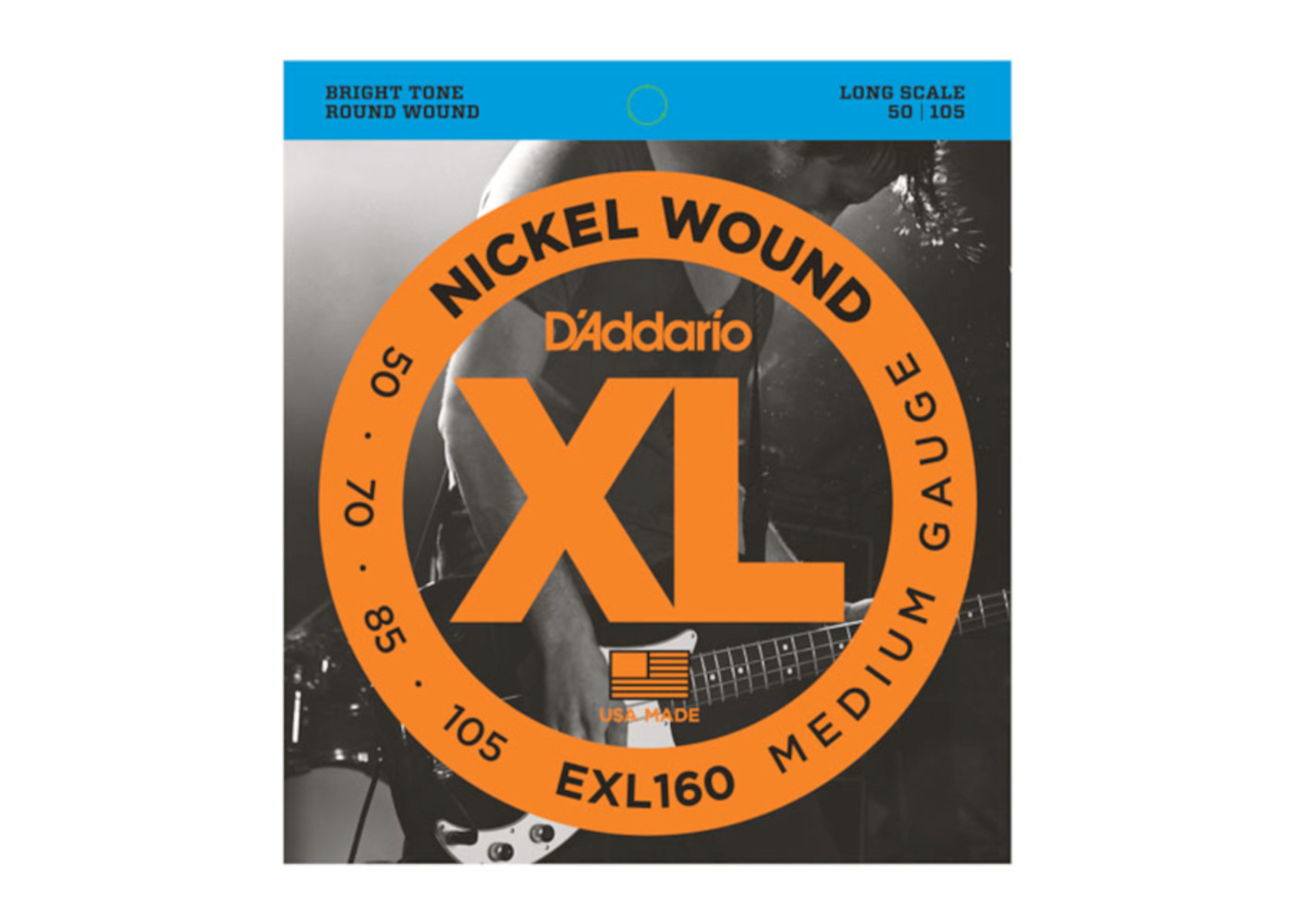 D'Addario D'Addario EXL160 Long Scale Medium Bass Strings