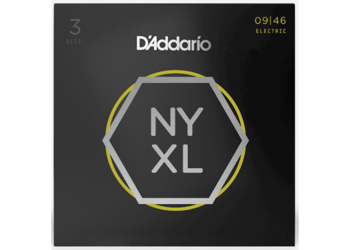 D'Addario D'Addario NYXL0946-P Nickel Wound Electric Guitar Strings Super Light Top / Regular Bottom 9-46 3 Pack