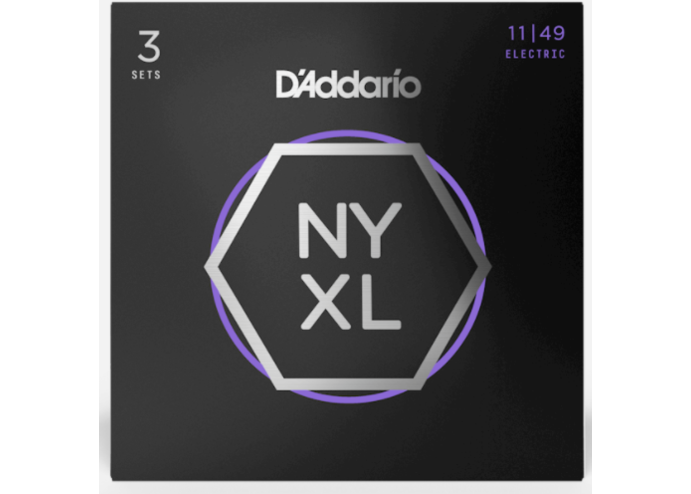 D'Addario D'Addario NYXL1149 Nickel Wound Electric Guitar Strings Medium 11-49 - 3 Pack