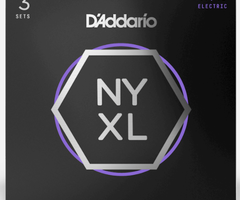D'Addario D'Addario NYXL1149 Nickel Wound Electric Guitar Strings, Medium, 11-49 - 3 Pack