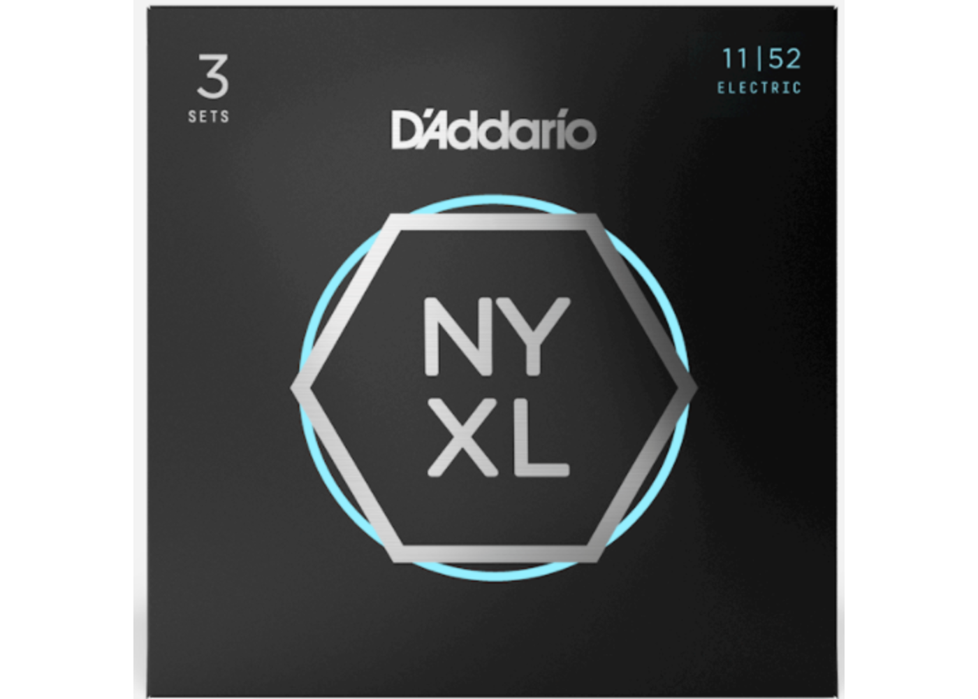 D'Addario D'Addario NYXL1152 Nickel Wound Electric Guitar Strings Medium Top / Heavy Bottom 11-52 - 3 Pack
