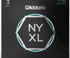D'Addario D'Addario NYXL1152 Nickel Wound Electric Guitar Strings, Medium Top / Heavy Bottom, 11-52 - 3 Pack