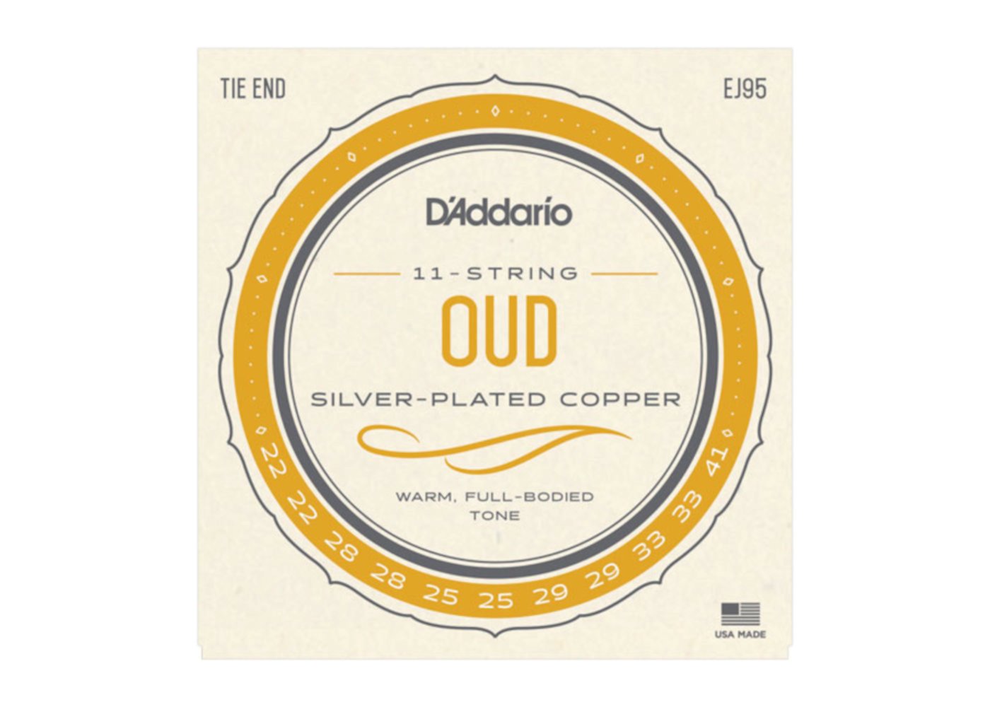 D'Addario D'Addario Oud Silver on Nylon