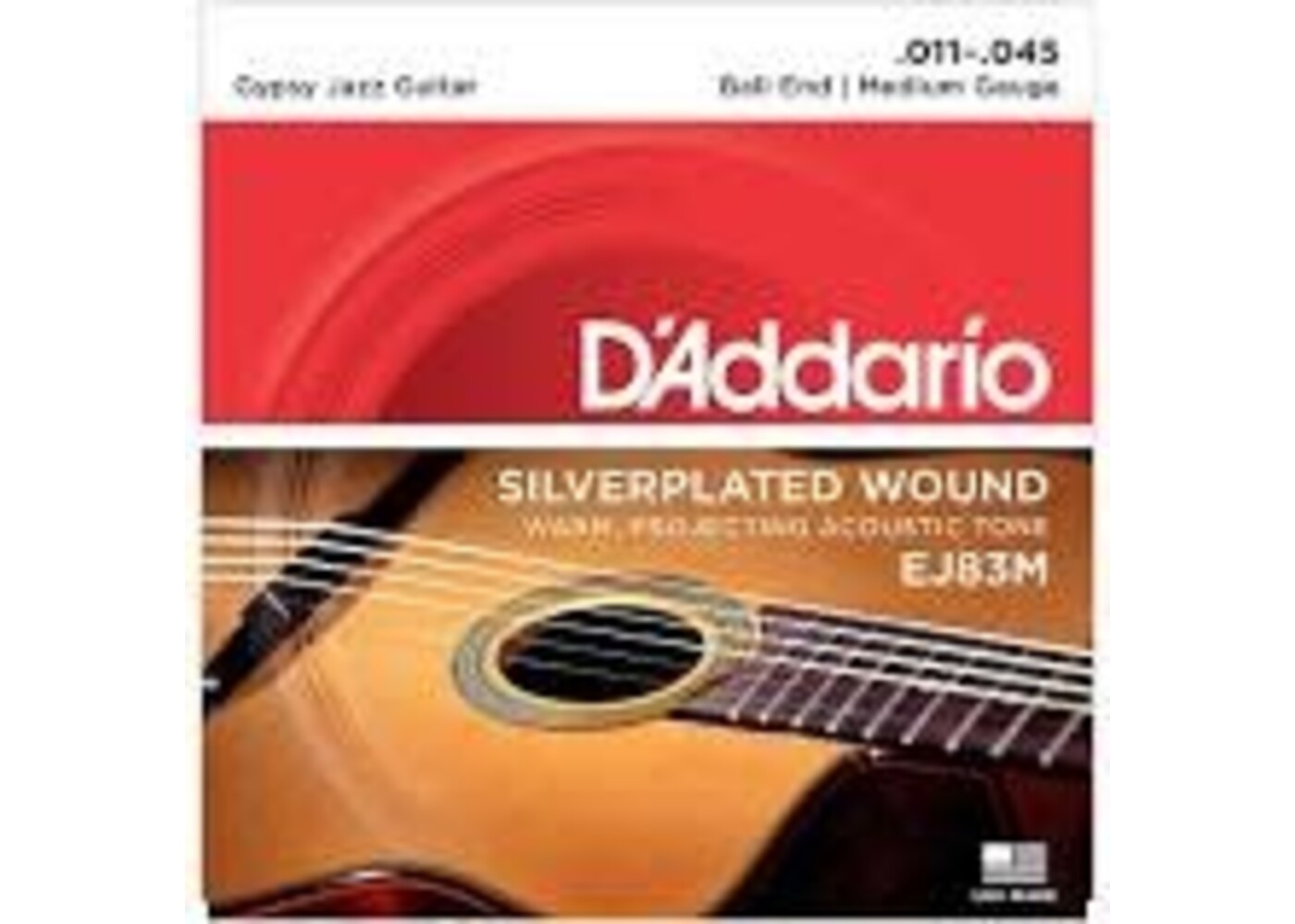D'Addario D'Addario Silverplated Wound Gypsy Jazz Guitar Med. Gauge