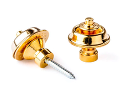 Dunlop Dunlop Straplok Dual Design Strap Retainer System - Gold