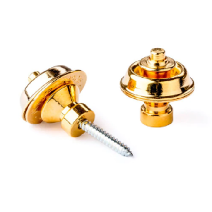 Dunlop Dunlop Straplok Dual Design Strap Retainer System - Gold