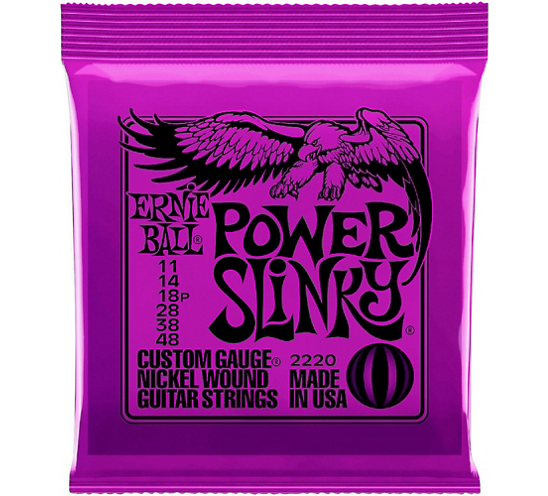 Ernie Ball Ernie Ball Power Slinky Nickel Wound Electric Guitar Strings - 11-48 Gauge