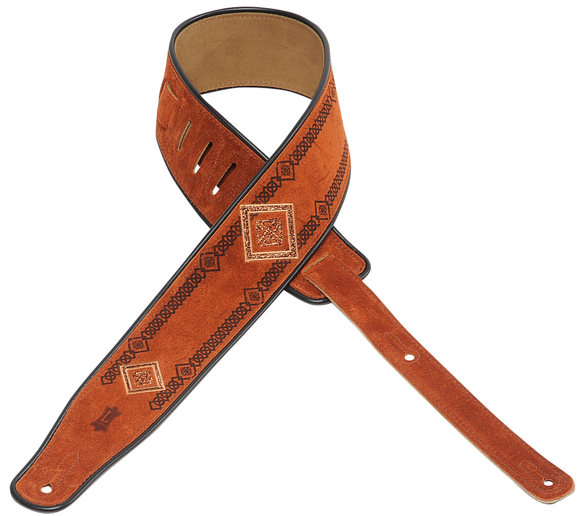Levy's Levy's  Print Series  Guitar Strap - Hand Brushed Suede