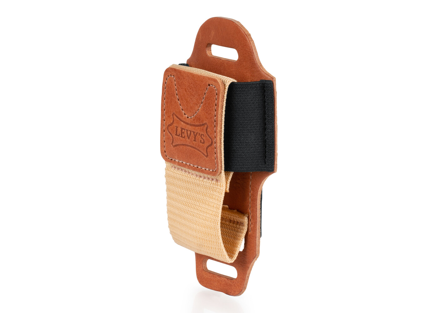 Levy's Levy's Wireless Transmitter Bodypack Holder-  Tan Leather