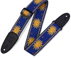 Levy's Levy's Sun Design Polypropylene Guitar Strap - Blue/Yellow