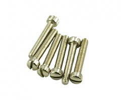 MannMade USA Humbucker Pole Piece Screw Set (6pc) - US - Nickel
