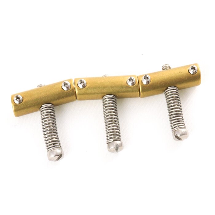 MannMade USA MannMade USA Bridge Saddles - Fender Vintage Style - Brass