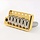 MannMade USA Tremolo Bridge - Gold Hybrid - Left Hand - fits vintage Strat style guitars