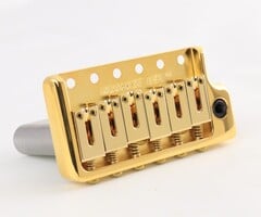 MannMade USA MannMade USA Tremolo Bridge - Gold - fits vintage Strat style guitars