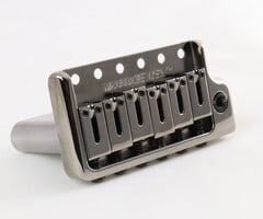 MannMade USA MannMade USA Tremolo Bridge - Black Nickel - fits vintage Strat style guitars