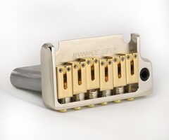 MannMade USA MannMade USA 2-Post Tremolo Bridge - Nickel Hybrid - fits 2 post Strat style guitars