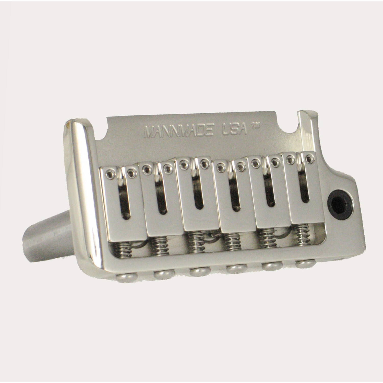 MannMade USA 2-Post Tremolo Bridge - Nickel - fits 2 post Strat