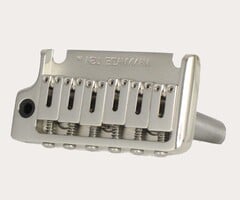 MannMade USA MannMade USA 2-Post Tremolo Bridge - Nickel - Left Hand - fits 2 post Strat style guitars