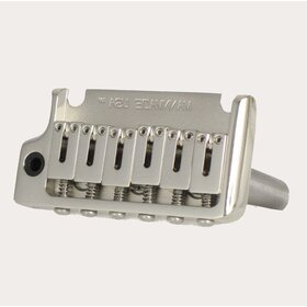 MannMade USA MannMade USA 2-Post Tremolo Bridge - Nickel - Left Hand - fits 2 post Strat style guitars
