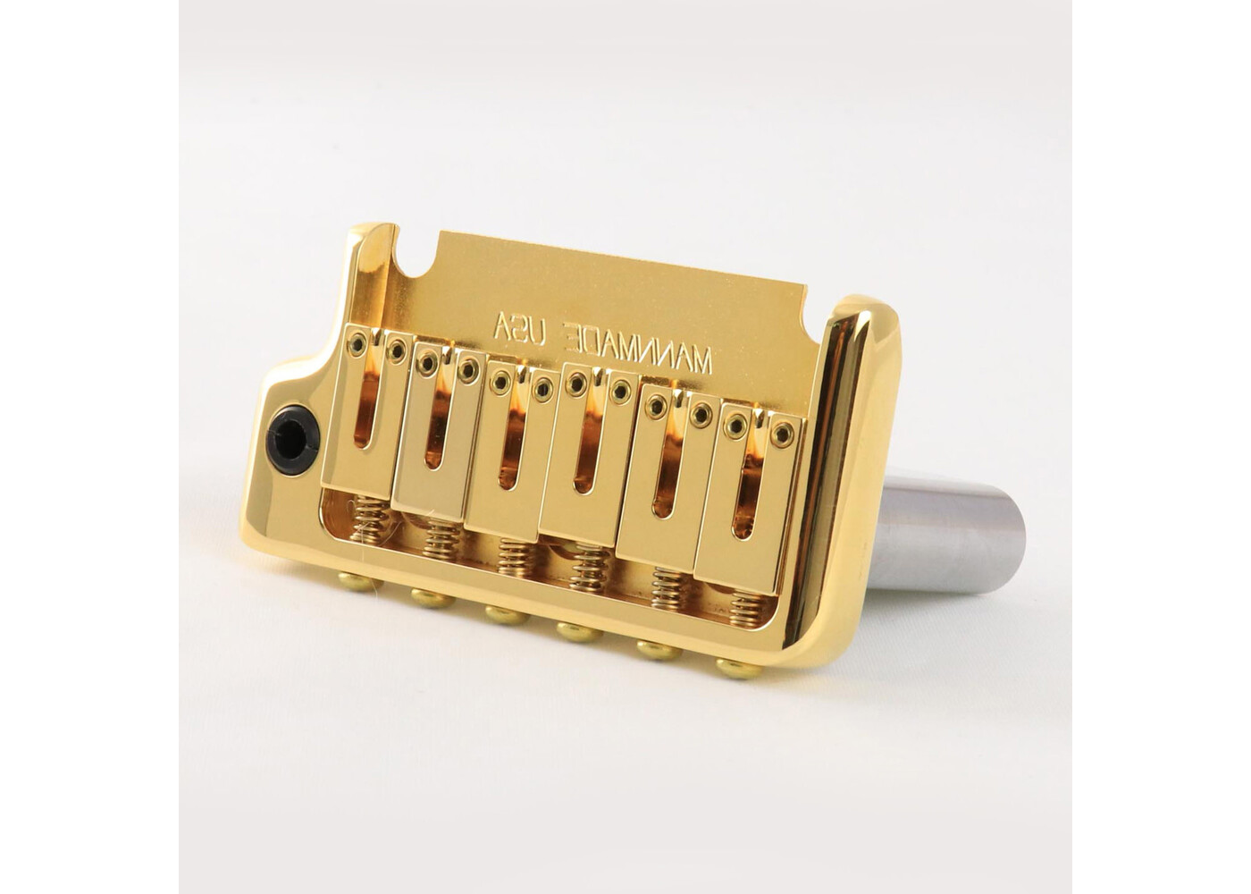 MannMade USA MannMade USA 2-Post Tremolo Bridge - Gold - Left Hand - fits 2 post Strat style guitars