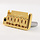 MannMade USA 2-Post Tremolo Bridge - Gold - Left Hand - fits 2 post Strat style guitars