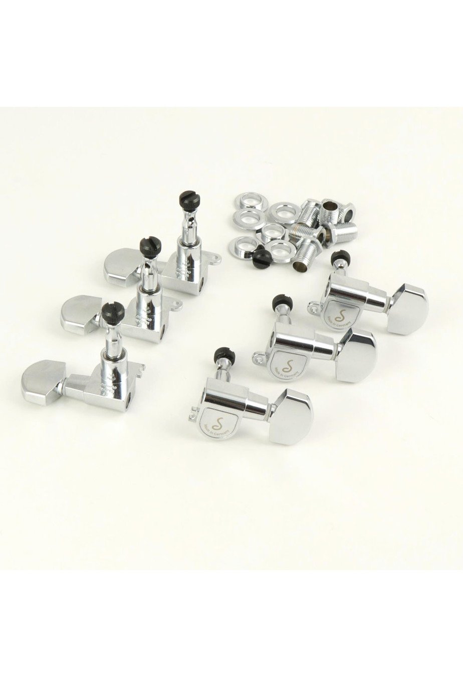 Schaller M6 Locking Tuner Set Chrome John Manns Guitar Vault