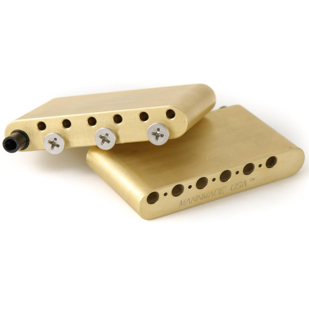 MannMade USA MannMade USA Block Brass - ClassicVibrato Bridge - Left Hand