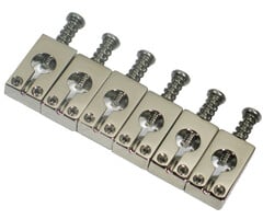 MannMade USA MannMade USA Bridge Saddles - PRS - Polished - Nickel