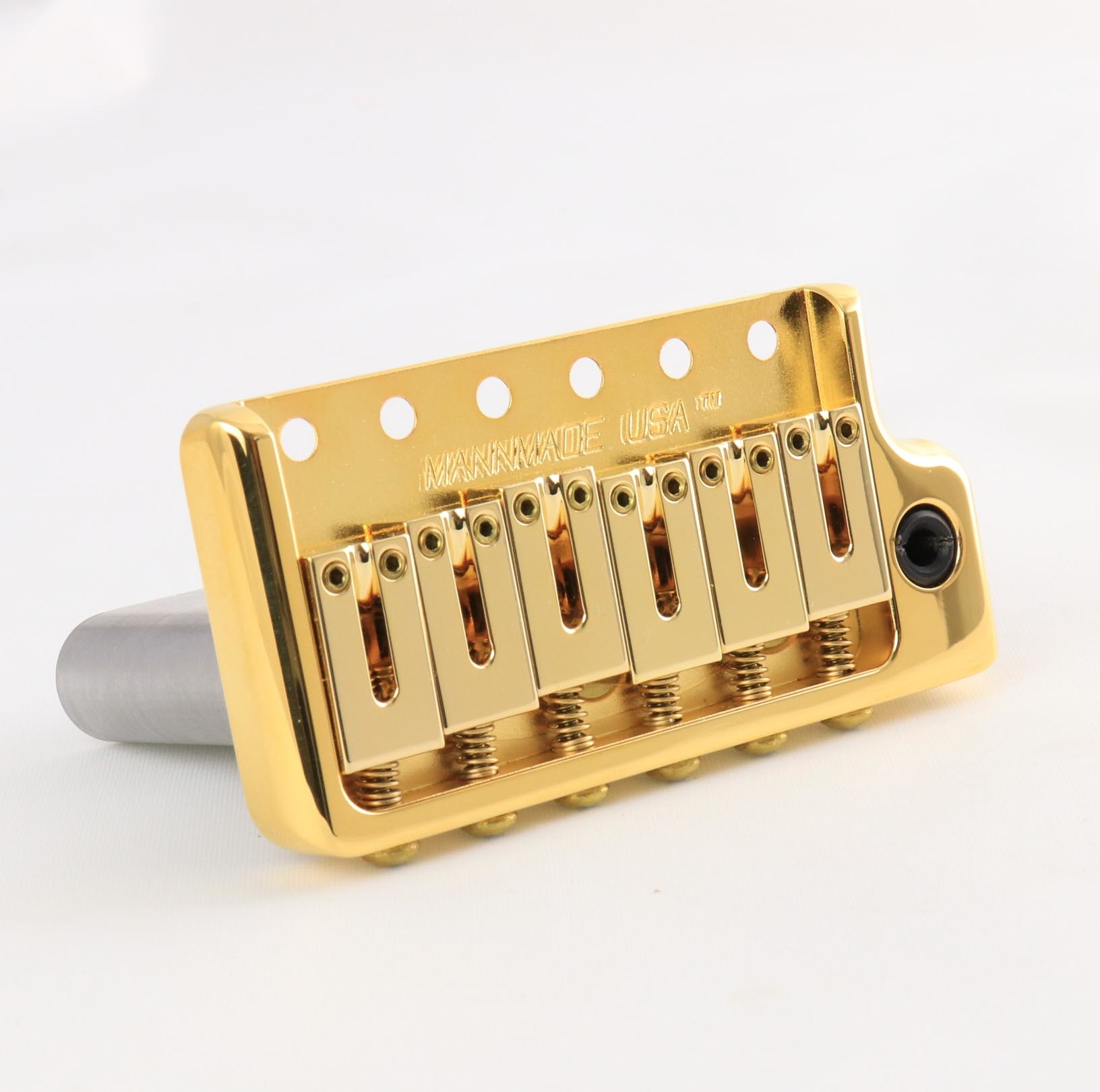 MannMade USA MannMade USA Tremolo Bridge - Gold - fits modern Strat style guitars