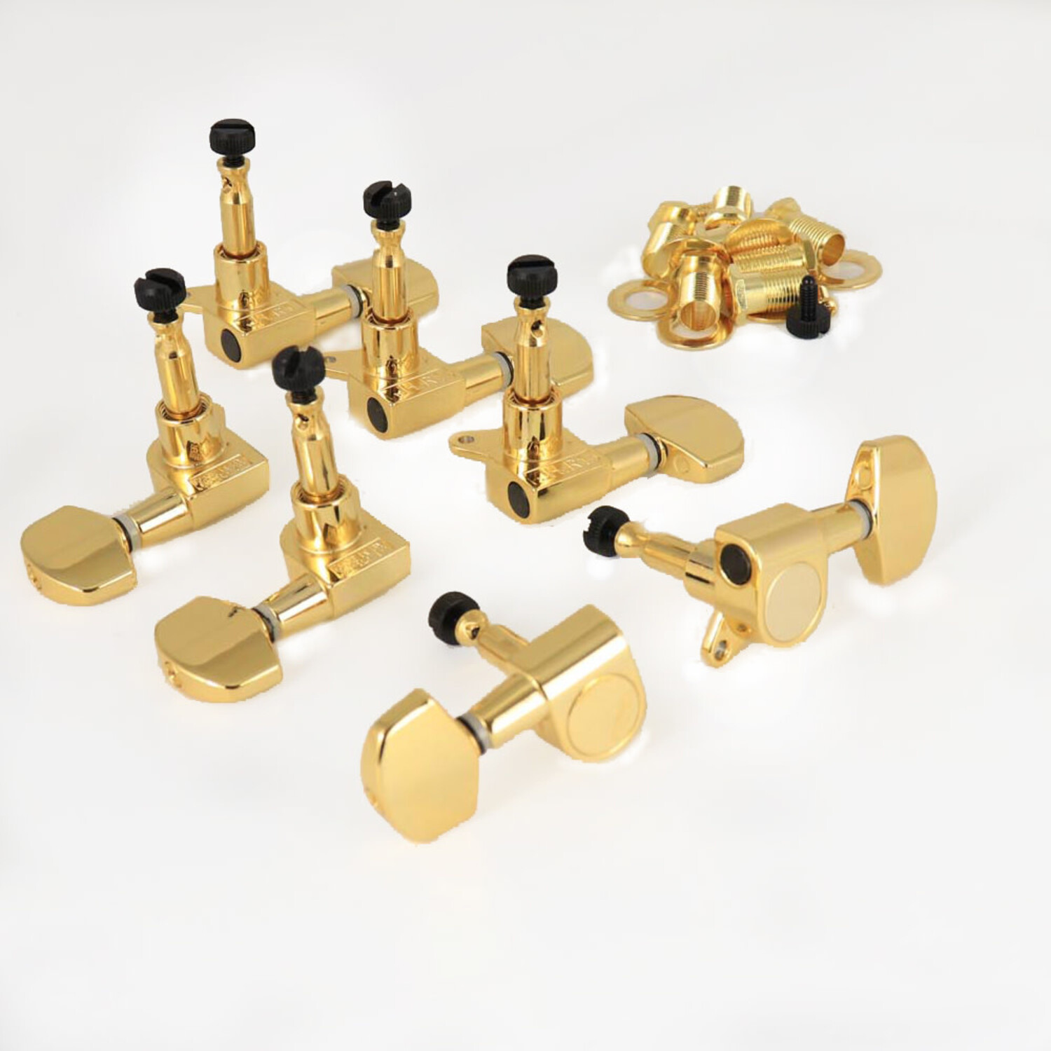 MannMade USA SE Locking Tuner Set - 7 String - Gold - John Mann's