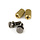 MannMade USA Stoptail Stud & Well set -  US Thread - Black Nickel