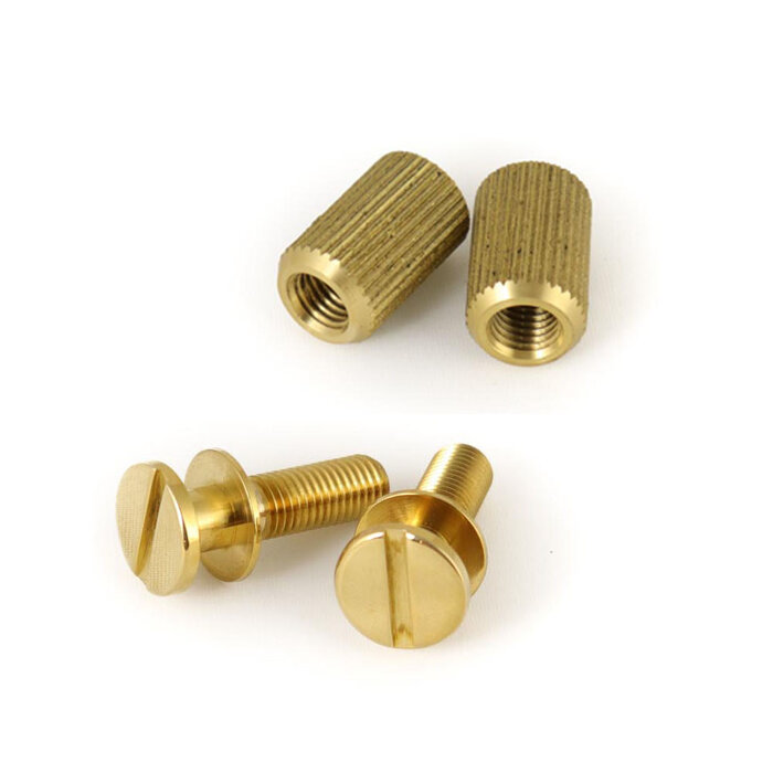 MannMade USA MannMade USA Stoptail Stud & Well set -  US Thread - Brass Polished