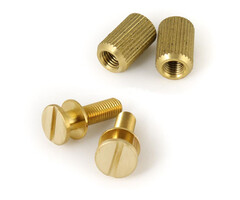 MannMade USA MannMade USA Stoptail Stud & Well set -  US Thread - Brass Satin