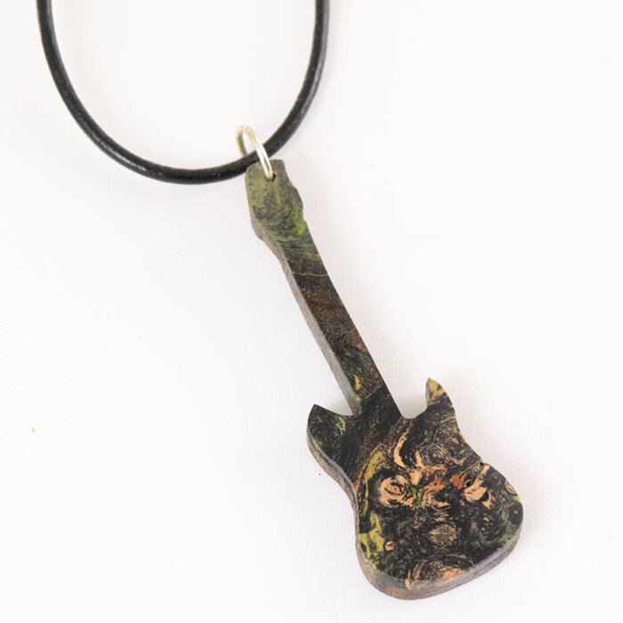 Steven Ashley Handmade Wood Guitar Pick Necklace