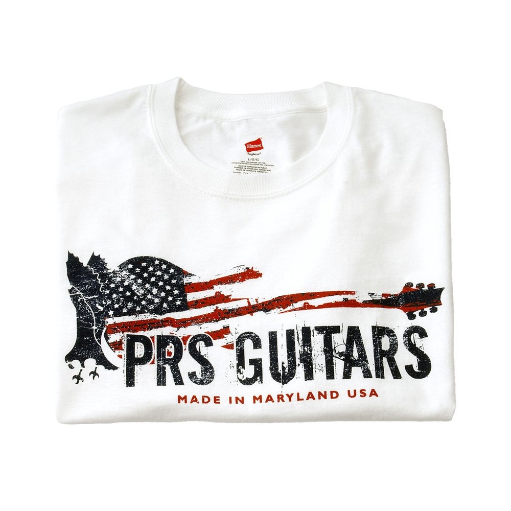 PRS Guitars PRS Patriotic Tee White, Large