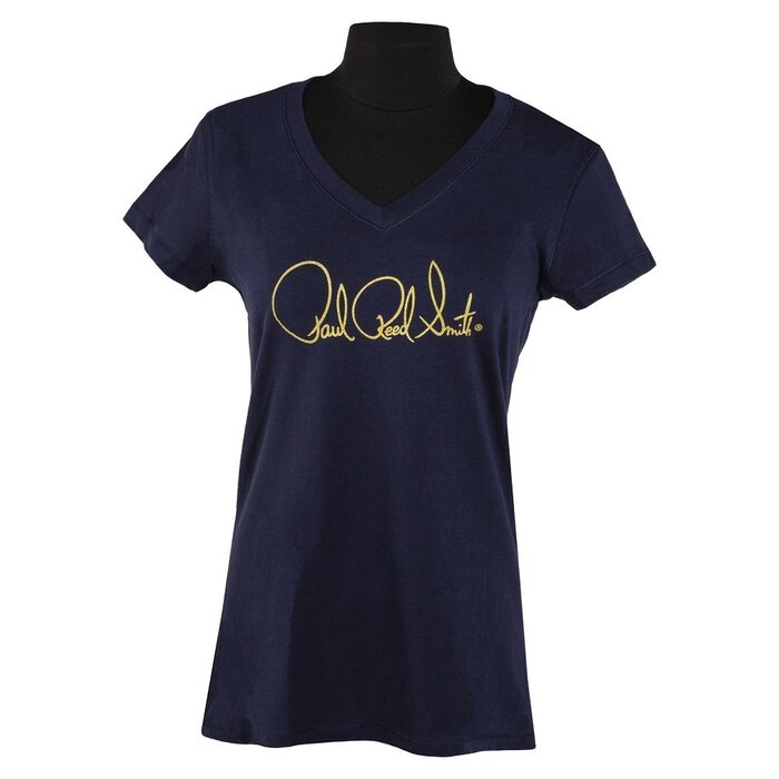 PRS Guitars PRS Ladies Tee, Short-Slv, PRS Signature Logo, Navy Blue, XLarge