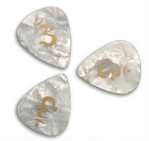 PRS Guitars PRS White Pearloid Celluloid Picks 12-Pack - Thin