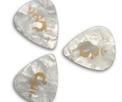 PRS Guitars PRS White Pearloid Celluloid Picks 12-Pack