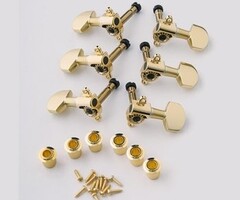 PRS Guitars PRS Phase III Locking Tuners, Shaft Design, Gold - Set of 6