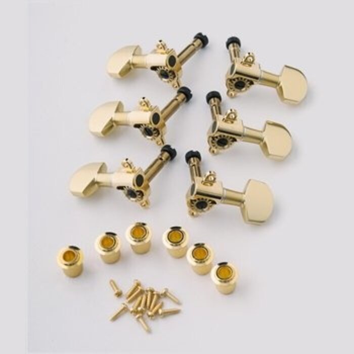 PRS Guitars PRS Phase III Locking Tuners, Shaft Design, Gold - Set of 6